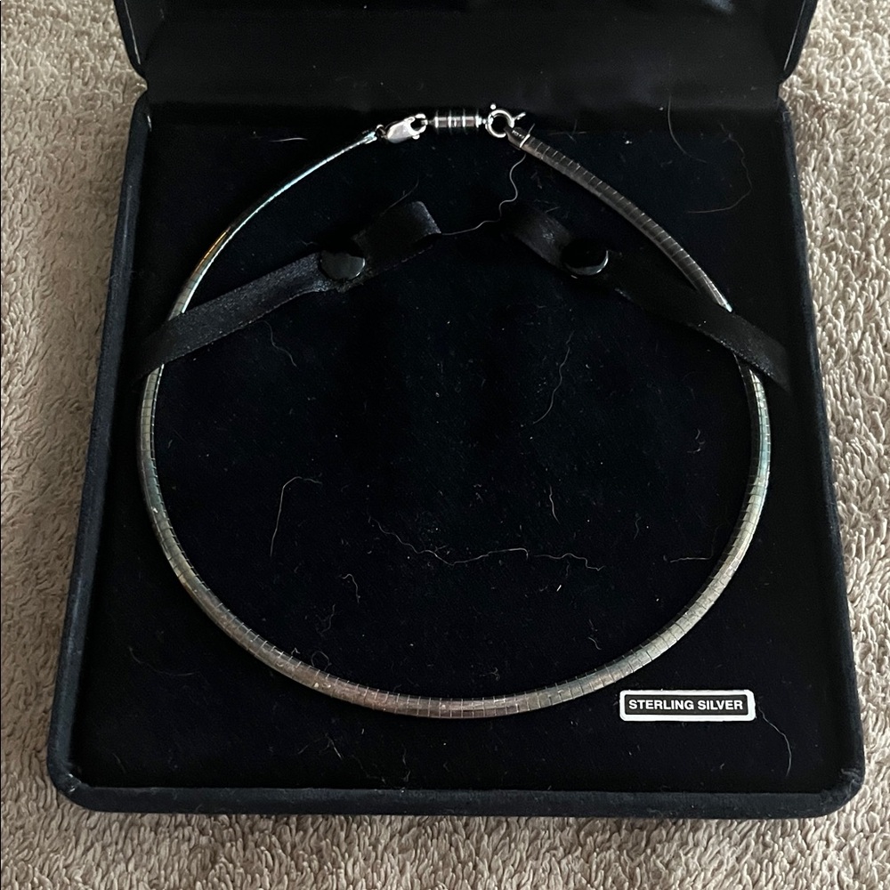 Sterling Silver Choker Necklace